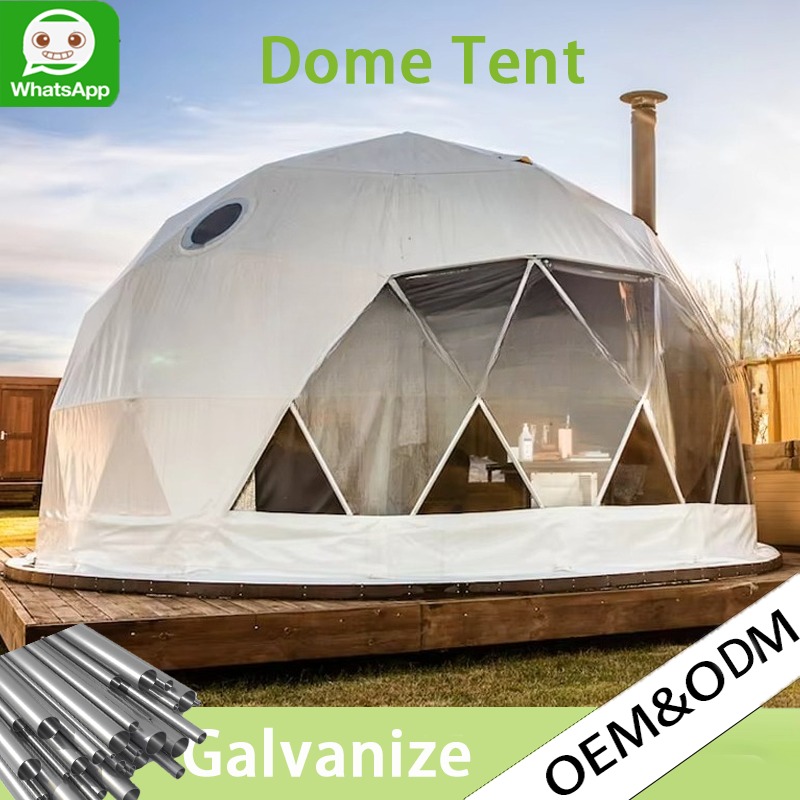 Outdoor Camping And Glamping - เต็นท์ทรงกลมหรูหราปรับแต่งได้ กันน้ำ พื้นที่กว้างขวาง สำหรับแคมป์ปิ้งกลางแจ้ง รีสอร์ท และโฮมสเตย์
