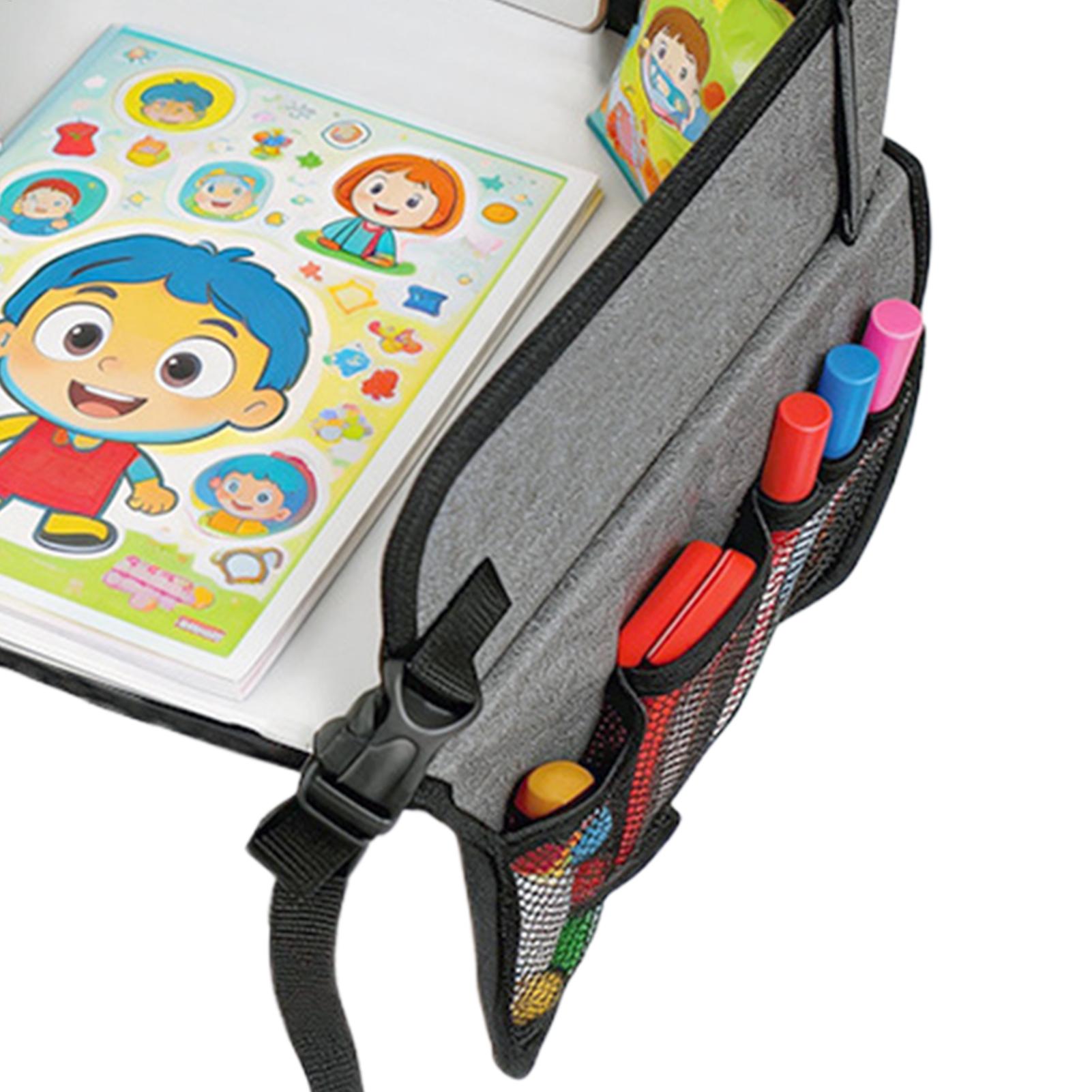 Outdoor Camping For Kids - ถาดเดินทางสำหรับเด็ก พับได้ พกพาสะดวก สายรัดปรับได้ โต๊ะแบบอินเทอร์แอคทีฟ โต๊ะสำหรับเด็กในรถยนต์