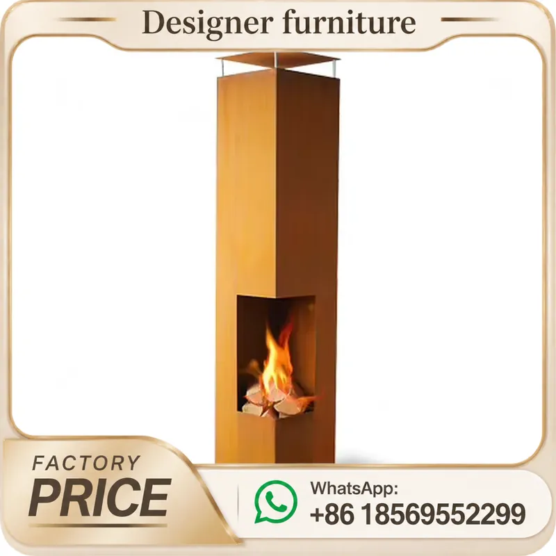 Outdoor Camping Furniture - เตาเผาเม็ดไม้แบบพกพาพร้อมปล่องควัน ให้ความร้อนทันสมัยสำหรับการตั้งแคมป์กลางแจ้งและใช้ในบ้าน ประหยัดเชื้อเพลิงอย่างมีประสิทธิภาพ