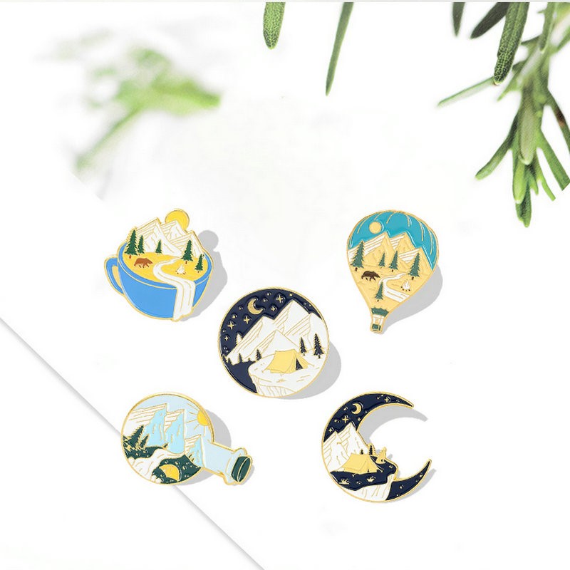 Outdoor Camping For Kids - แคมป์ปิ้งผจญภัยEnamel Pins Customกลางแจ้งสํารวจทิวทัศน์ธรรมชาติเข็มกลัดLapel Badgeกระเป๋าการ์ตูนของขวัญเครื่องประดับสําหรับเด็กเพื่อน