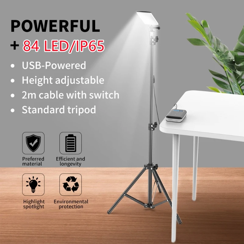 Outdoor Camping Videos - ปรับ 84 ชิ้น LED USB ขับเคลื่อนโคมไฟขาตั้งกล้อง