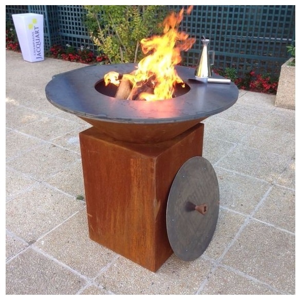 Outdoor Camping Fire Pit - เตาย่างบาร์บีคิวถ่านสำหรับตั้งแคมป์กลางแจ้ง เตาปิ้งย่างพับได้แบบพกพา เตาบาร์บีคิวถ่านสำหรับตั้งแคมป์กลางแจ้ง