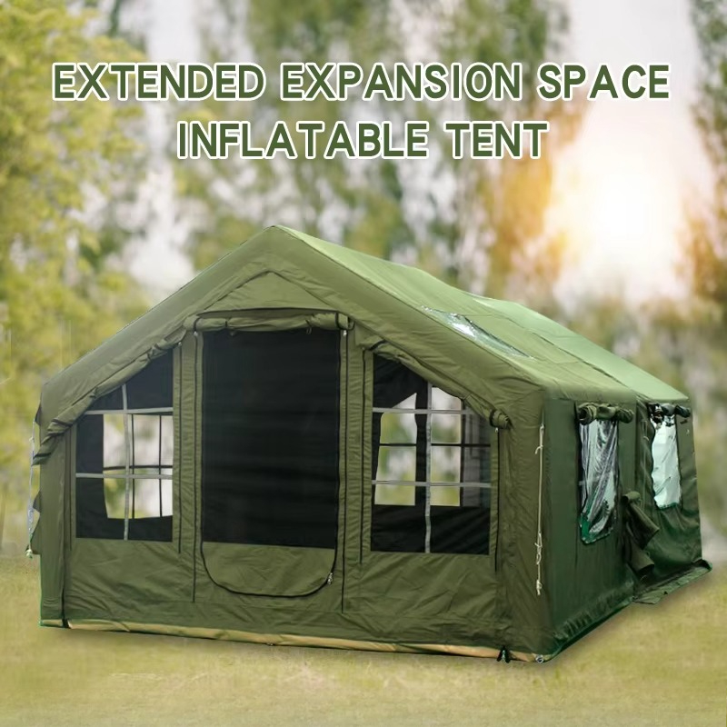 Outdoor Camping And Glamping - เต็นท์แคมป์ปิ้งเป่าลมสำหรับใช้งานกลางแจ้ง พกพาสะดวก ใช้ได้ทุกฤดู กันน้ำ ติดตั้งง่าย ผ้าคุณภาพดี