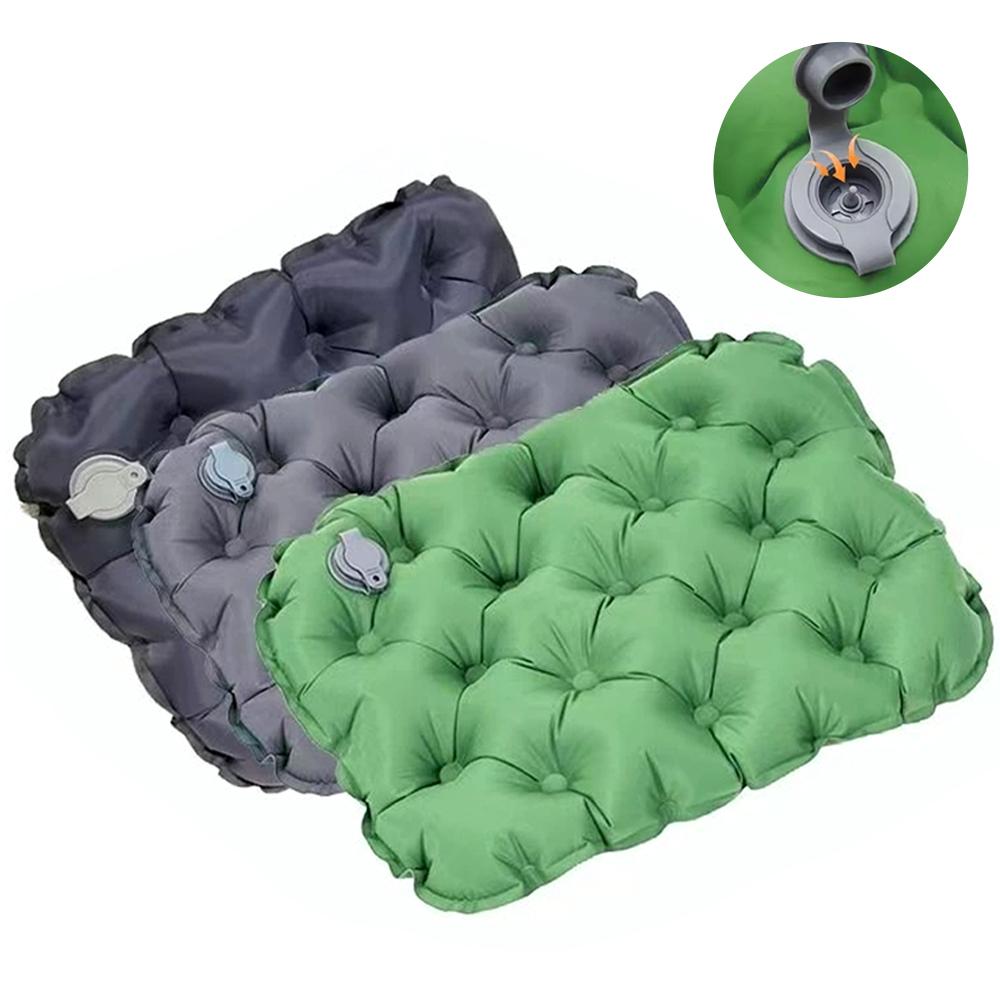 Outdoor Camping Mat Waterproof - เบาะรองนั่งพองลมแบบพกพา สำหรับตั้งแคมป์กลางแจ้ง น้ำหนักเบา สำหรับการเดินทาง กันความชื้น กันน้ำ