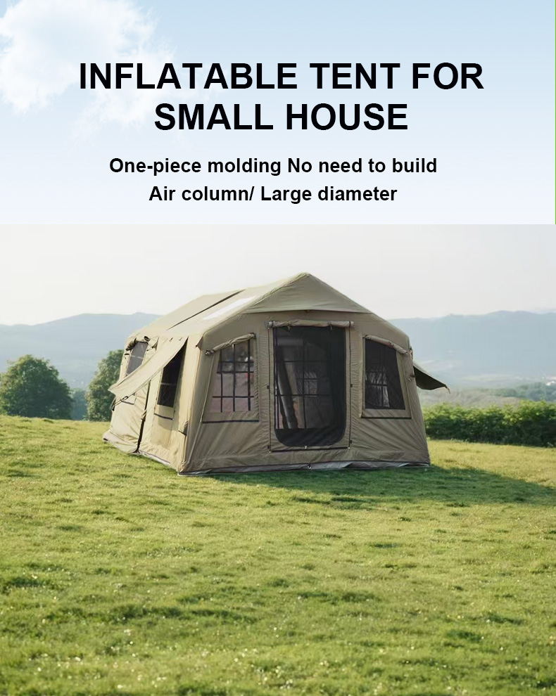 Outdoor Camping And Glamping - เต็นท์แคมป์ปิ้งแบบเป่าลมกันน้ำ OEM Oxford สำหรับ 4 ฤดู