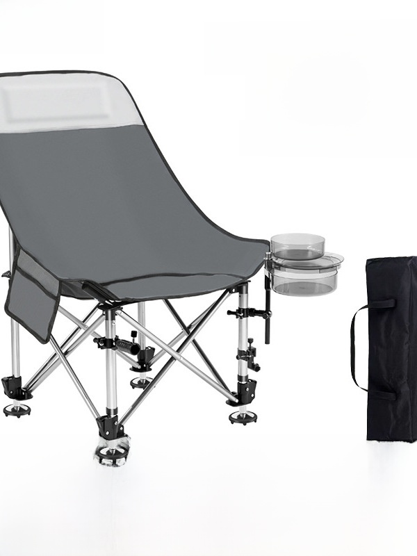 Outdoor Camping Gear Brands - เก้าอี้ตกปลาพับได้แบบพกพา ดีไซน์โปร่ง สำหรับตั้งแคมป์กลางแจ้งและเดินทาง ไม่มีแบรนด์ จดทะเบียนเครื่องหมายการค้าจาก Langfang