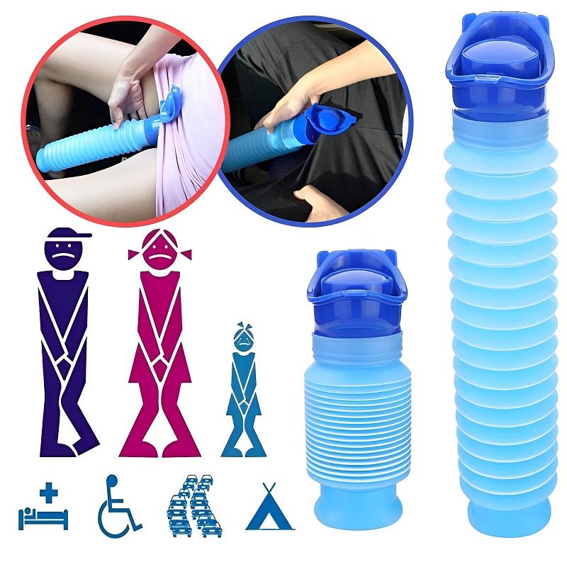 Outdoor Camping Urinal - ขวดฉี่แบบยืนพกพาขนาด750มล. สำหรับอุปกรณ์ตกแต่งรถยนต์กระโถนผู้ใหญ่รถหดสำหรับตั้งแคมป์กลางแจ้ง