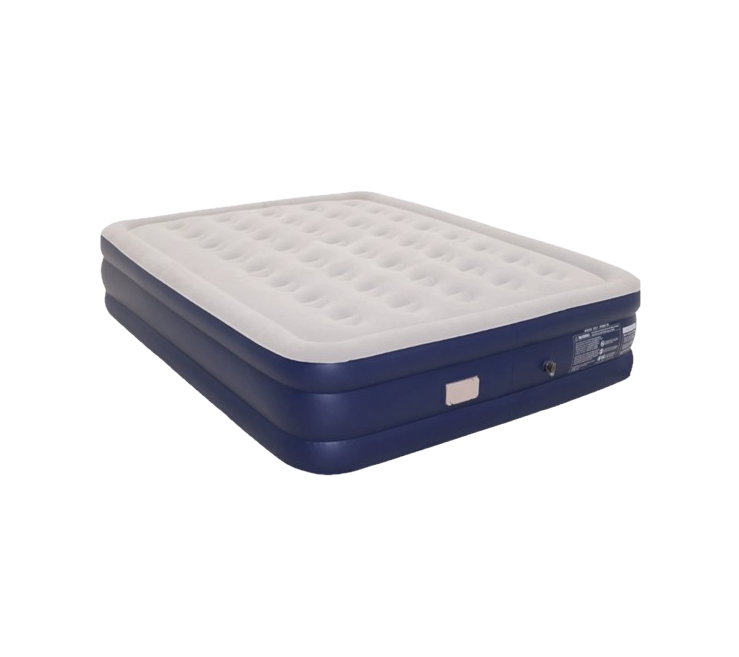 Inflatable Mattress - ที่นอนลมแบบเป่าลมอัตโนมัติขนาดควีนไซส์สำหรับสองคน พร้อมปั๊มแบตเตอรี่ลิเธียมแบบชาร์จไฟในตัว