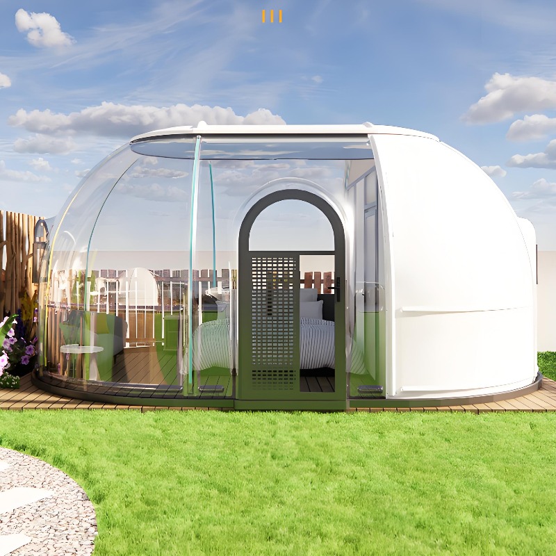 Outdoor Camping And Glamping - บ้านโดมเป่าลมใสสำหรับแคมป์ปิ้งกลางแจ้ง เหมาะสำหรับรีสอร์ท โรงแรม หรือใช้ในสวนหลังบ้าน ทำจาก PVC