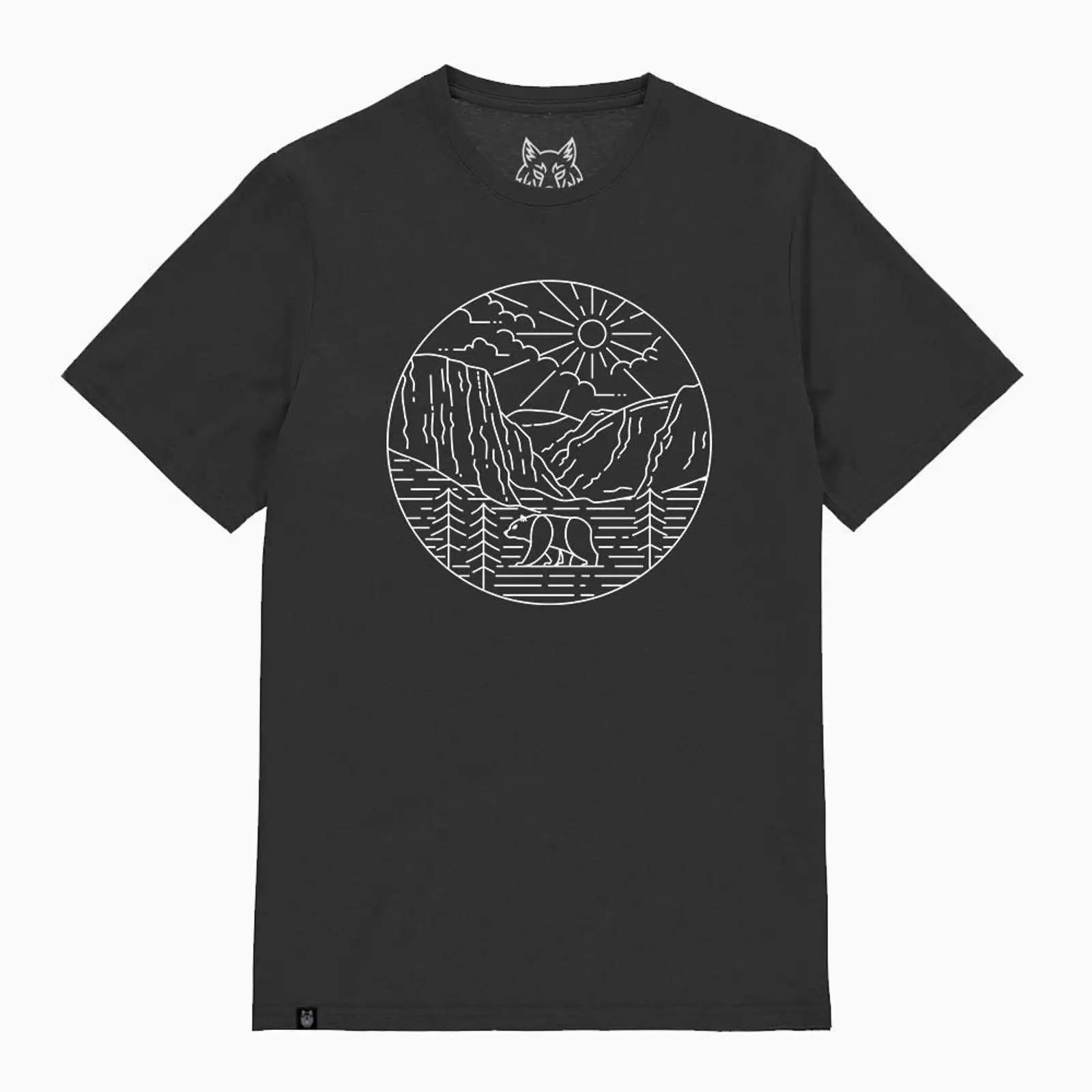 เสื้อยืดลายเส้นหมีอุทยานแห่งชา - Outdoor Camping Yosemite บทวิจารณ์และราคา