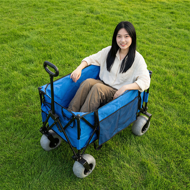 รถเข็นชายหาดโลหะพับได้ ล้อบอลล - Outdoor Camping Furniture บทวิจารณ์และราคา