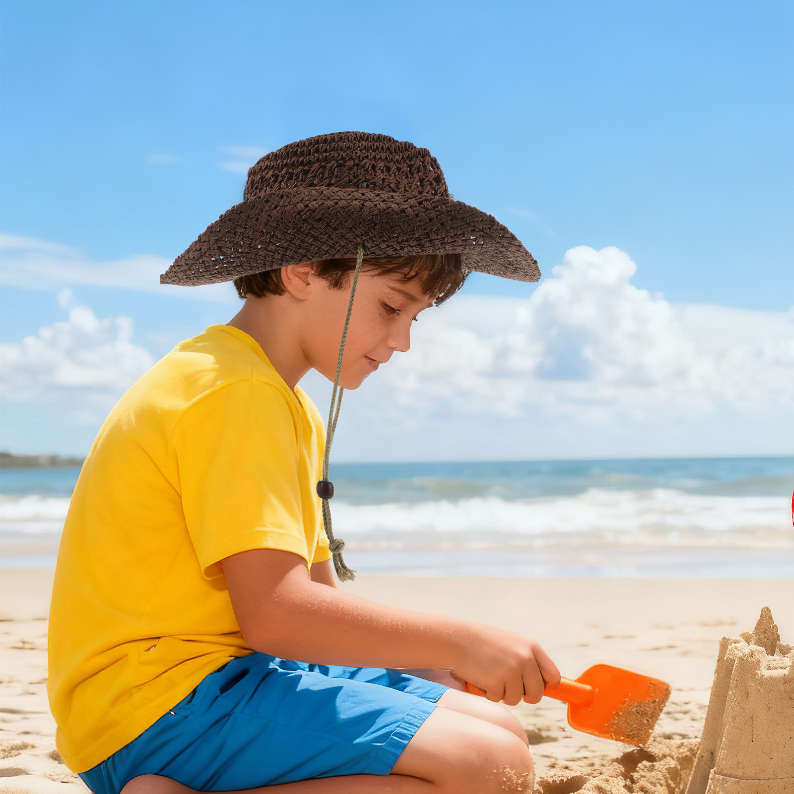 หมวกคาวบอยเด็กสไตล์ตะวันตก ปีก - Outdoor Camping For Kids บทวิจารณ์และราคา
