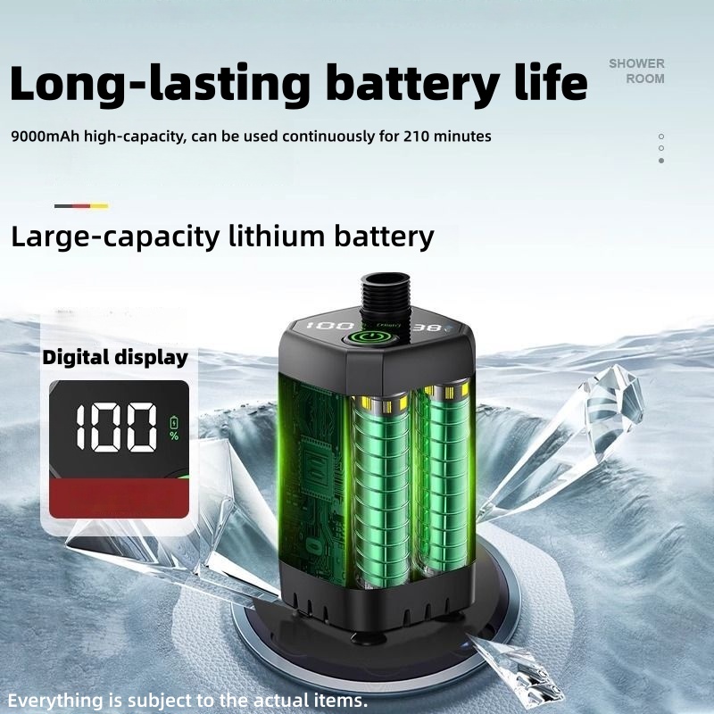 ชุดฝักบัวไฟฟ้าแบบพกพาสำหรับใช้ - Portable Camping Shower บทวิจารณ์และราคา