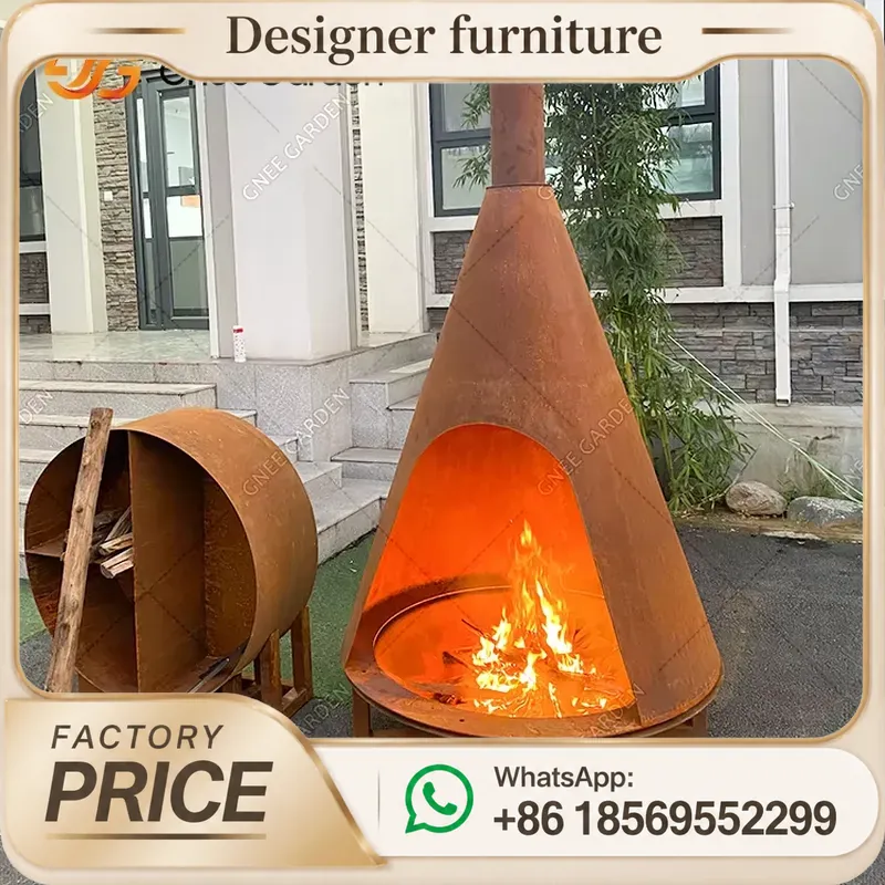 เตาเผาเม็ดไม้แบบพกพาพร้อมปล่อง - Outdoor Camping Furniture บทวิจารณ์และราคา