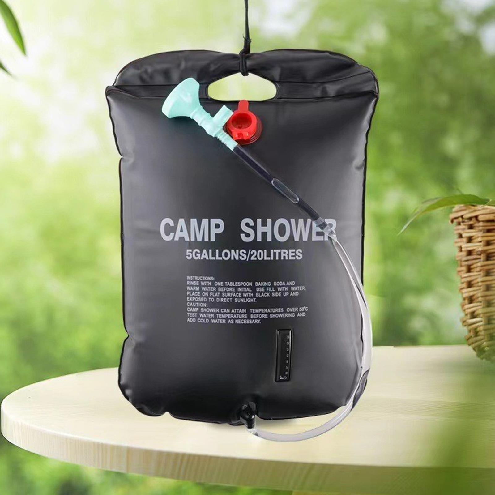 ถุงอาบน้ำกลางแจ้ง ถุงเก็บน้ำสำ - Outdoor Camping Hot Water Shower บทวิจารณ์และราคา