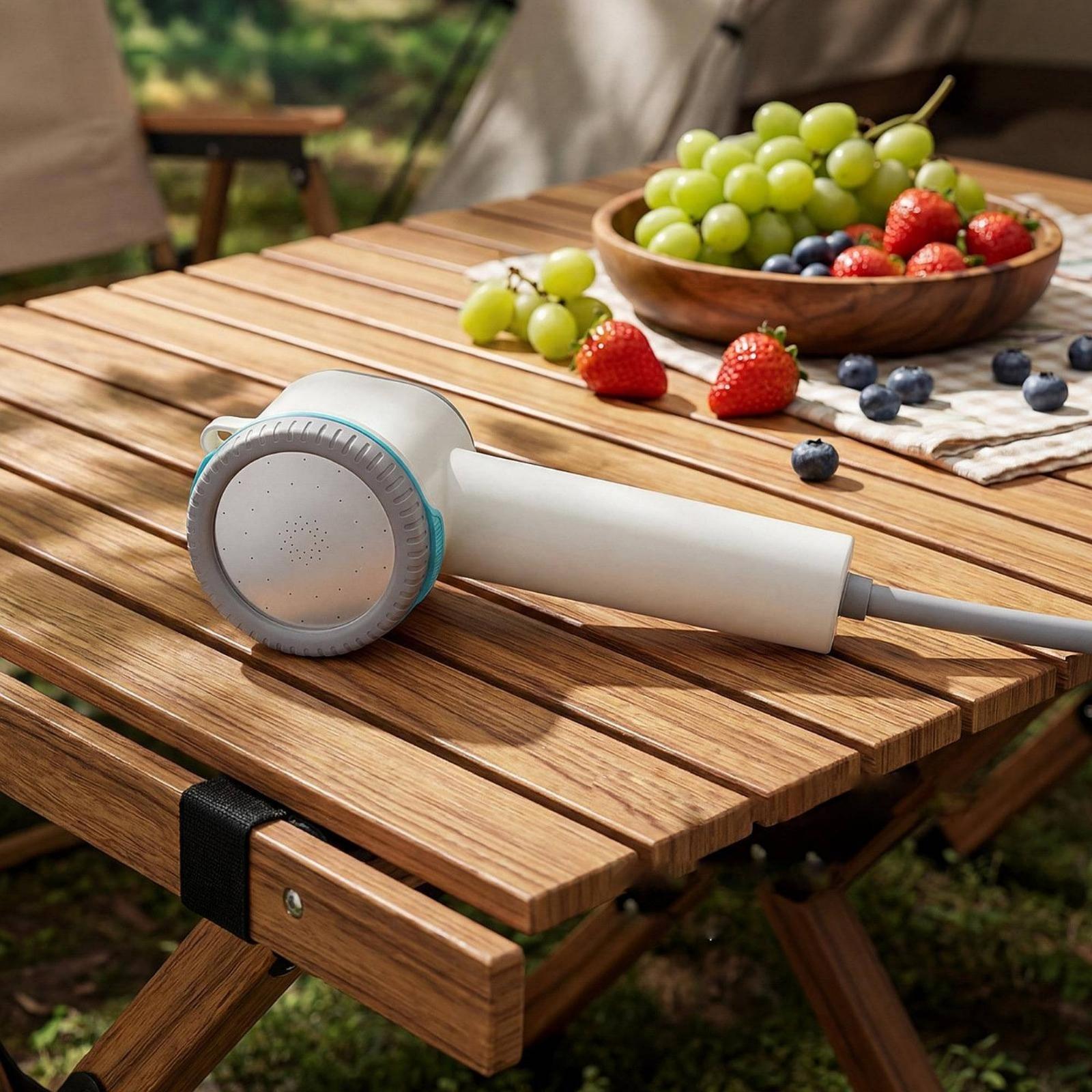 ชุดฝักบัวไฟฟ้าแบบพกพาพร้อมฐานย - Portable Camping Shower บทวิจารณ์และราคา