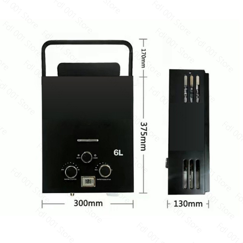 เครื่องทำน้ำอุ่นแก๊สแบบพกพา 6  - Outdoor Camping Hot Water Shower บทวิจารณ์และราคา
