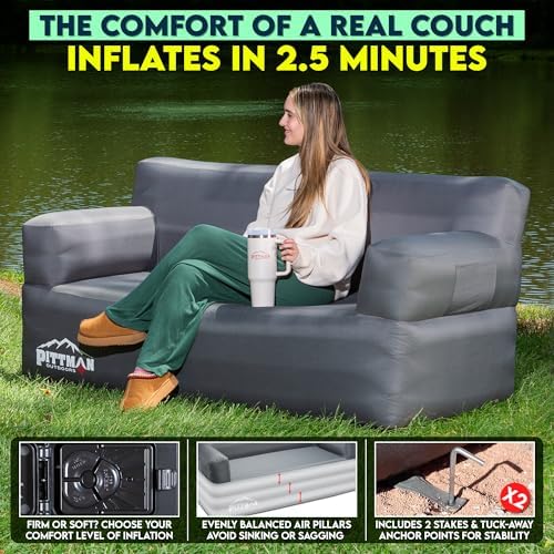 พิตต์แมน - โซฟาเป่าลมพร้อมปั๊ม - Outdoor Camping And Glamping บทวิจารณ์และราคา
