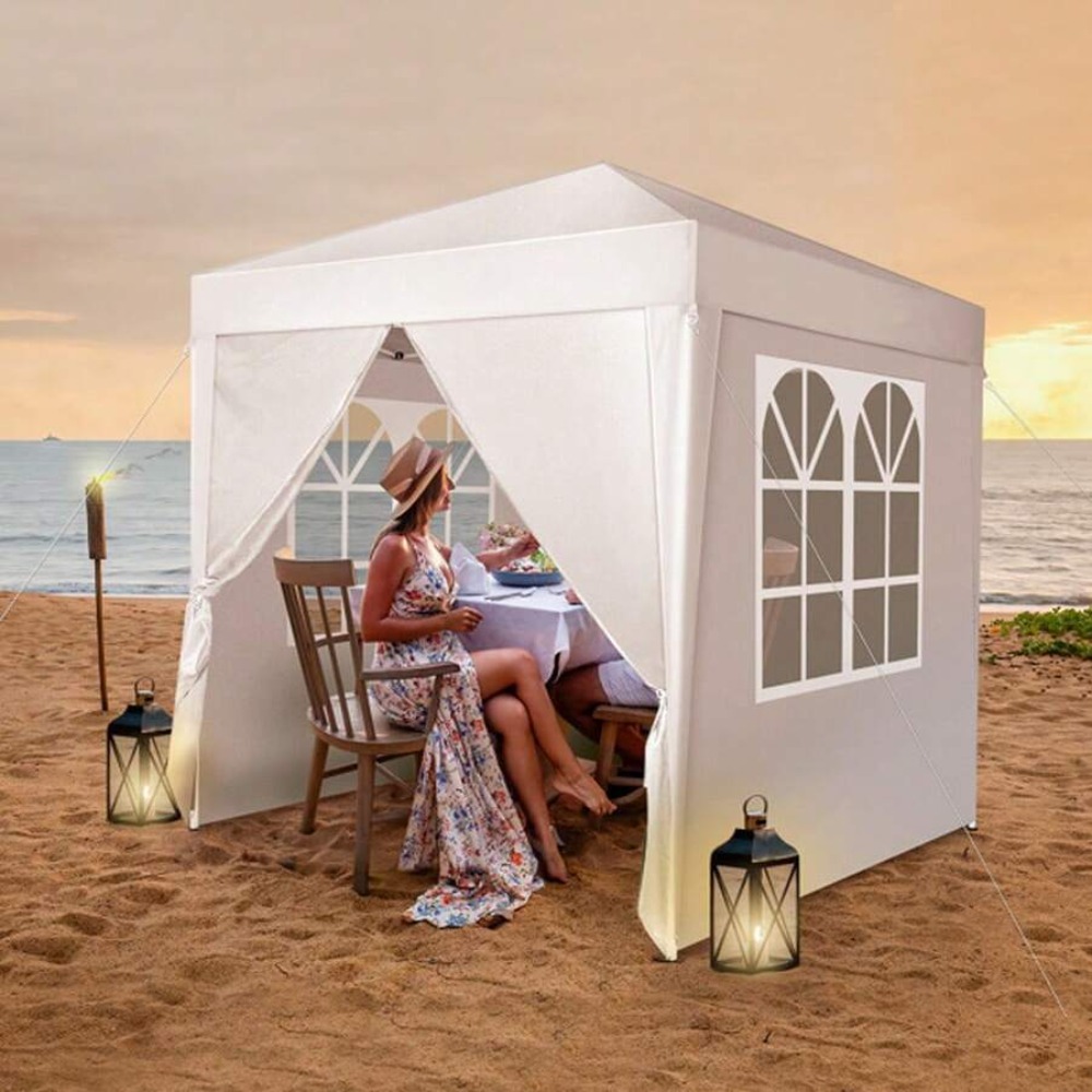 เต็นท์กันสาดแบบพับได้ ขนาด 6.5 - Outdoor Camping Canopy บทวิจารณ์และราคา