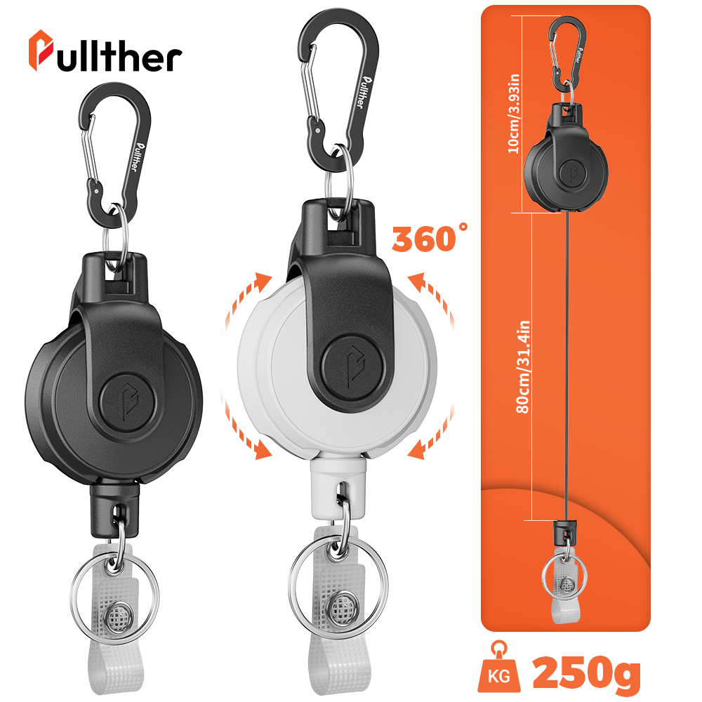 สายคล้องกุญแจแบบหดได้ สายคล้อง - Outdoor Camping Logo บทวิจารณ์และราคา