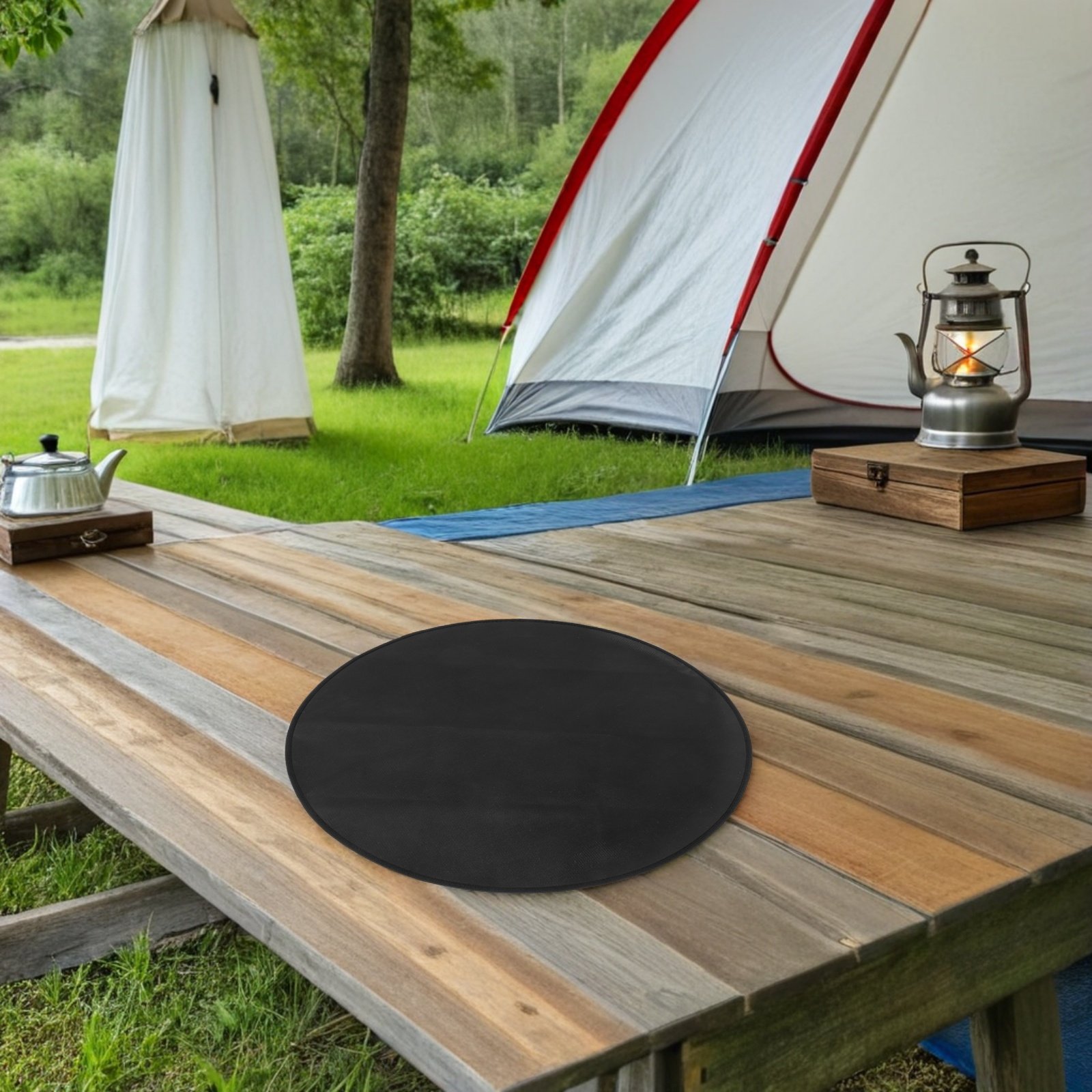 แผ่นรองปิ้งย่างกันไฟทรงกลม ขนา - Outdoor Camping Fire Pit บทวิจารณ์และราคา