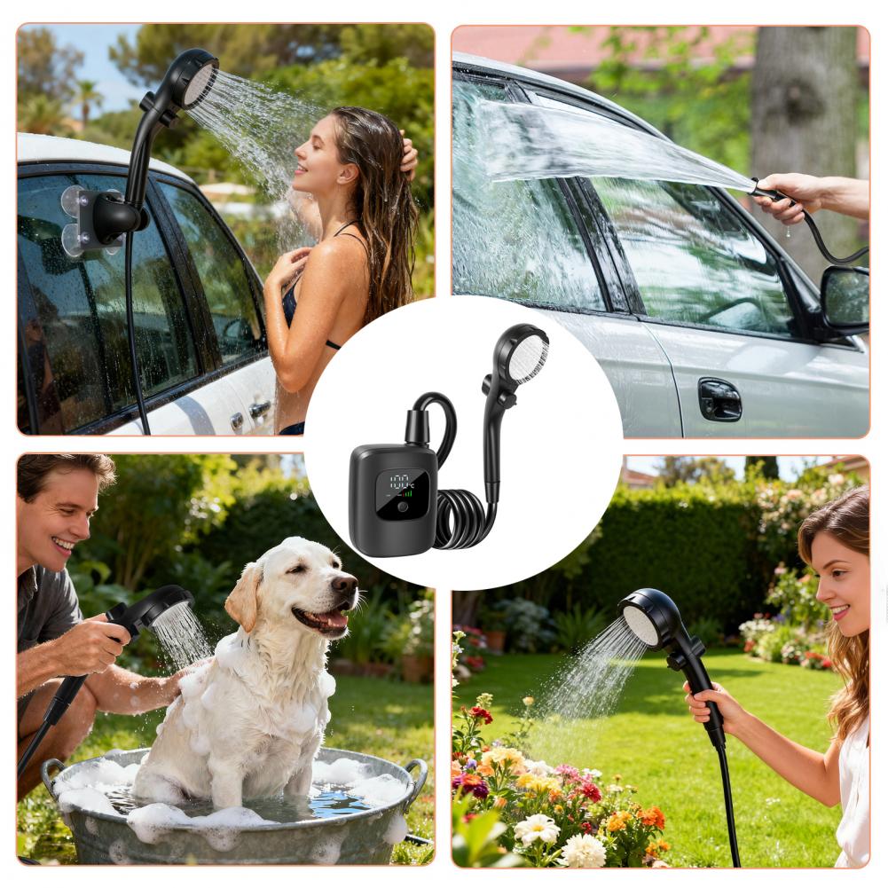 ฝักบัวพกพาสำหรับตั้งแคมป์พร้อม - Portable Camping Shower บทวิจารณ์และราคา
