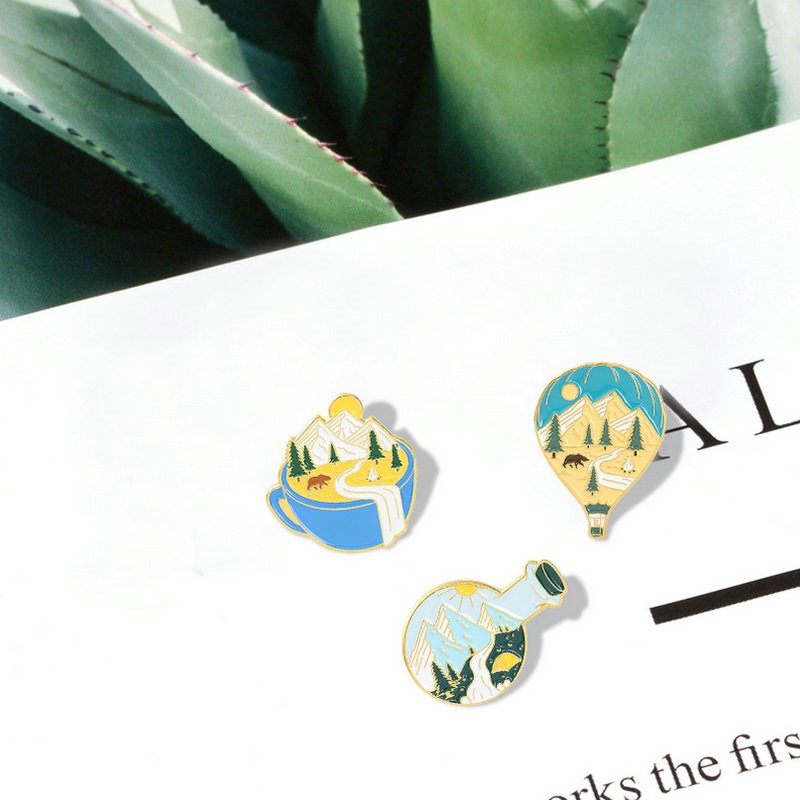 แคมป์ปิ้งผจญภัยEnamel Pins Cus - Outdoor Camping For Kids บทวิจารณ์และราคา