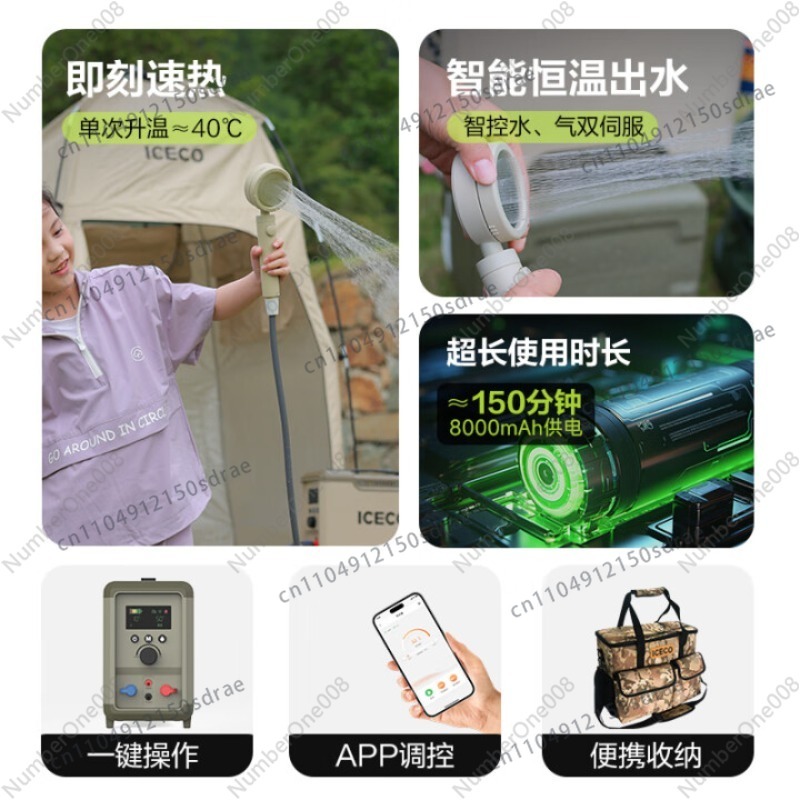 เครื่องทำน้ำร้อนกลางแจ้งแบบพกพ - Outdoor Camping Hot Water Shower บทวิจารณ์และราคา