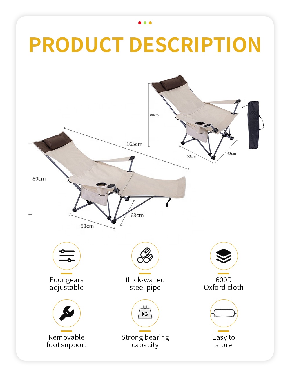 เก้าอี้พับพกพาปรับเอนได้ น้ำหน - Outdoor Camping Furniture บทวิจารณ์และราคา