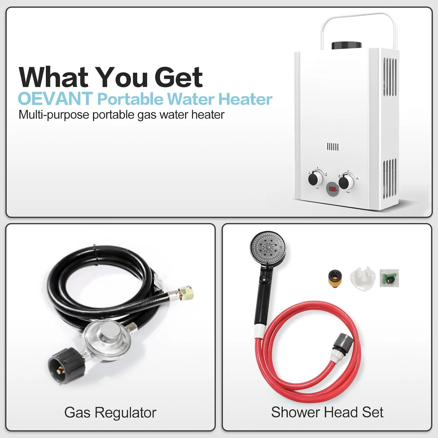 เครื่องทำน้ำอุ่นแบบไม่ใช้ถังโพ - Outdoor Camping Hot Water Shower บทวิจารณ์และราคา