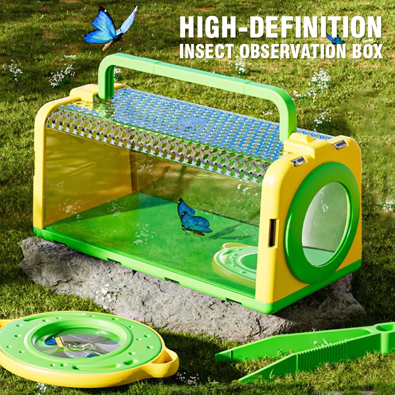 กล่องดักจับแมลงพร้อมแว่นขยาย ต - Outdoor Camping For Kids บทวิจารณ์และราคา