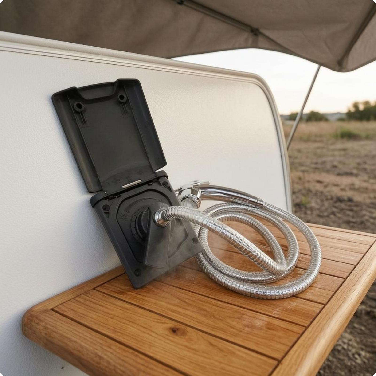 ชุดหัวฝักบัวติดผนัง ระบบฝักบัว - Portable Camping Shower บทวิจารณ์และราคา