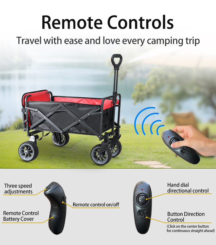 รถเข็นแคมป์ปิ้งไฟฟ้าพับได้ แบต - Outdoor Camping Furniture บทวิจารณ์และราคา