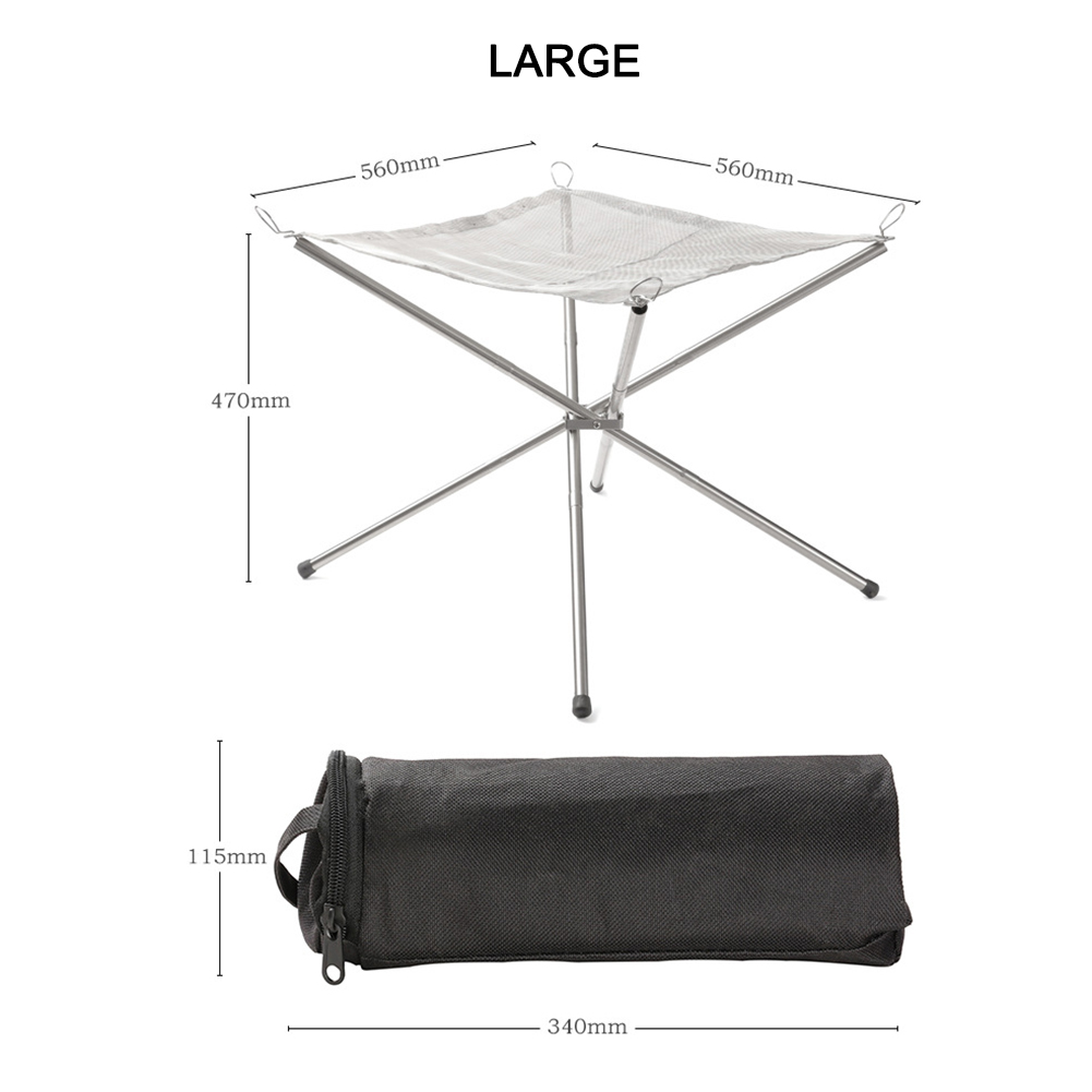 เตาย่างบาร์บีคิวกลางแจ้งพับได้ - Outdoor Camping Fire Pit บทวิจารณ์และราคา