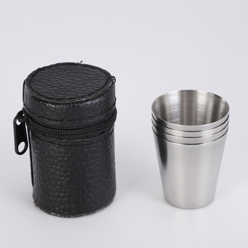 4 ชิ้น 30 มิลลิลิตรสแตนเลสแว่น - Outdoor Camping Gear Brands บทวิจารณ์และราคา