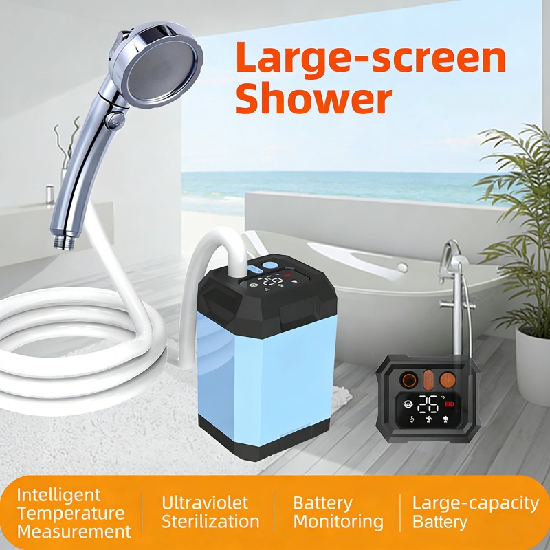 ฝักบัวพกพาสำหรับตั้งแคมป์กลางแ - Portable Camping Shower บทวิจารณ์และราคา