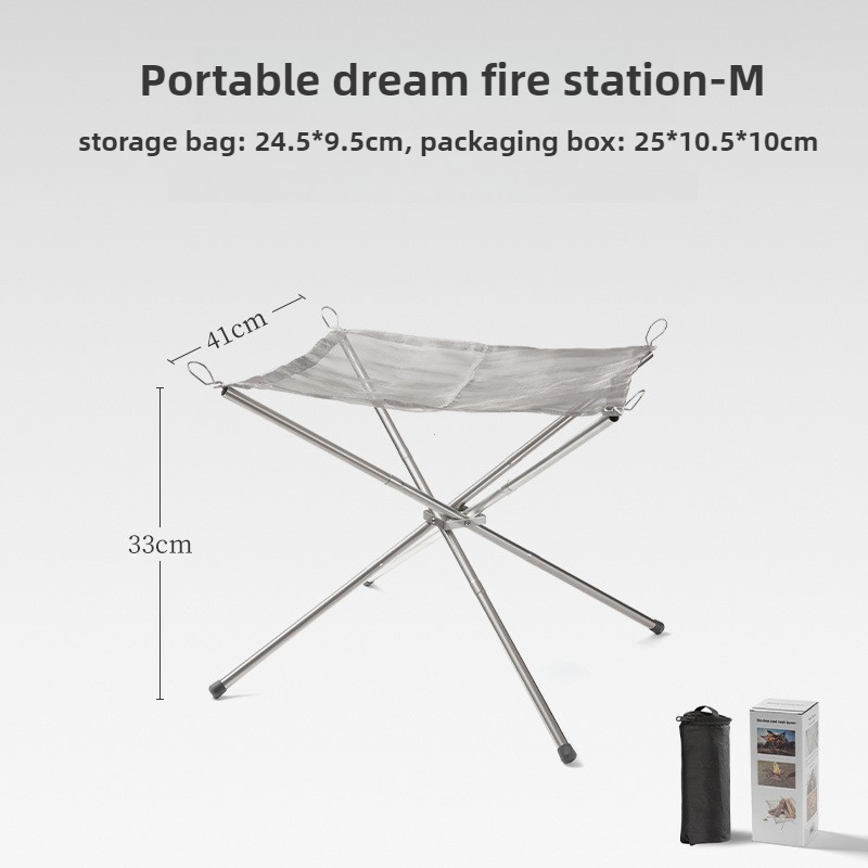 เตาไฟพกพาแบบพับได้ ทนทาน สำหรั - Outdoor Camping Fire Pit บทวิจารณ์และราคา