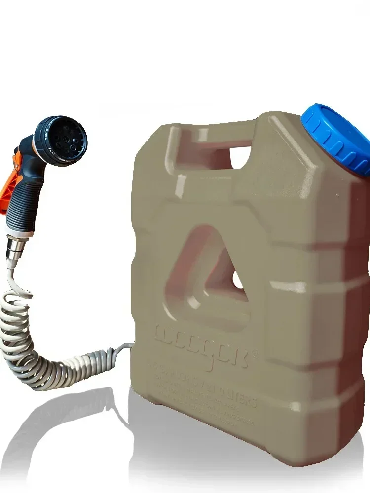 ถังเก็บน้ำบนหลังคาแบบพกพาสำหรั - Outdoor Camping Hot Water Shower บทวิจารณ์และราคา