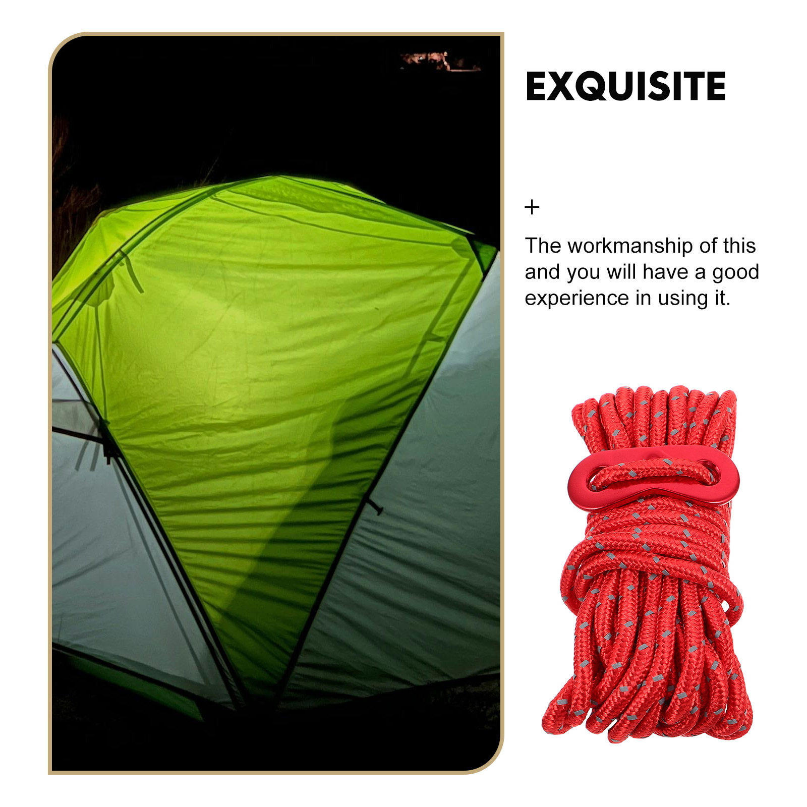 เชือกเต็นท์สำหรับตั้งแคมป์แบบห - Outdoor Camping Guy บทวิจารณ์และราคา