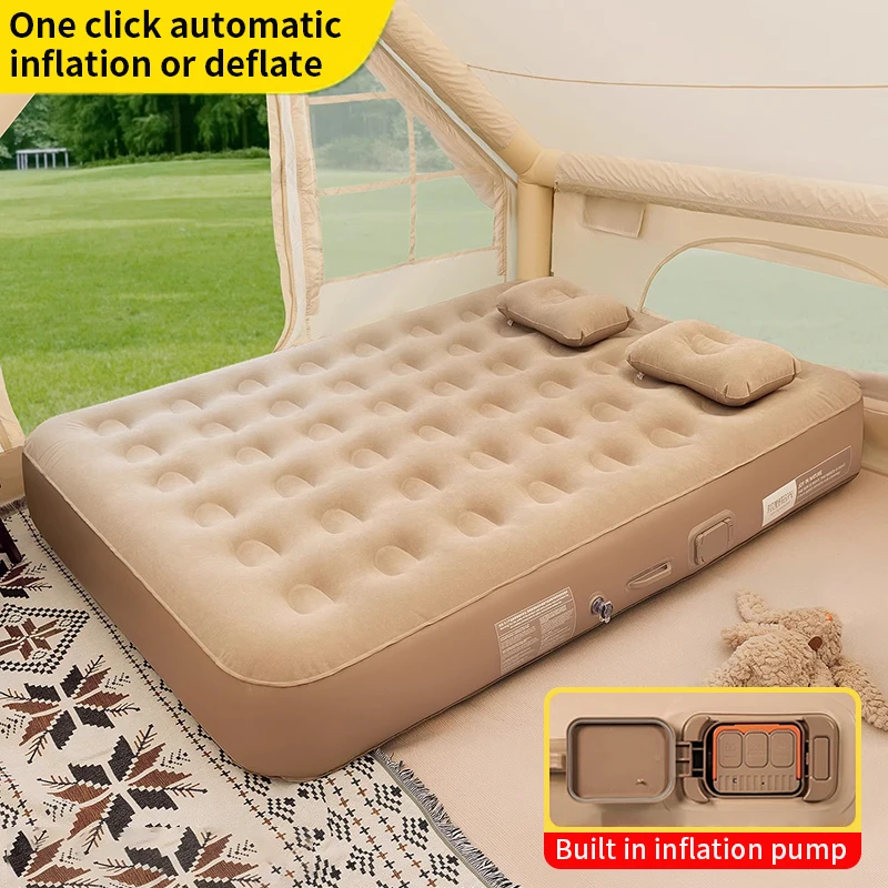 ใหม่ Air ที่นอนในตัวปั๊ม Self- - Camping Outdoor Or Indoor บทวิจารณ์และราคา