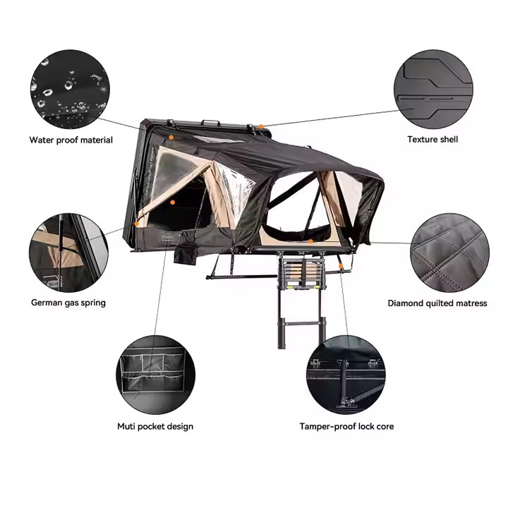 เต็นท์หลังคารถยนต์ SUV อลูมิเน - Outdoor Camping And Glamping บทวิจารณ์และราคา