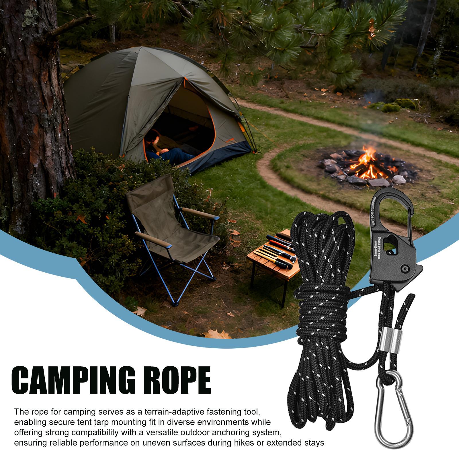 เชือกไนลอนสะท้อนแสงสำหรับตั้งแ - Outdoor Camping Guy บทวิจารณ์และราคา