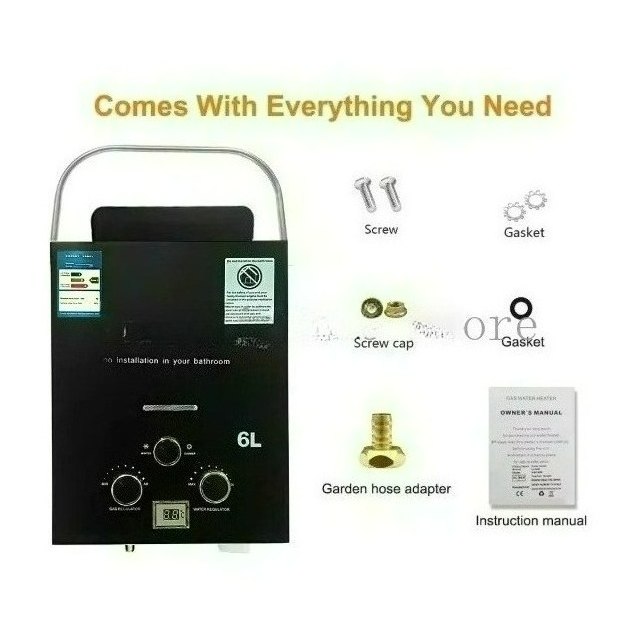 เครื่องทำน้ำอุ่นแก๊สโพรเพน LPG - Outdoor Camping Hot Water Shower บทวิจารณ์และราคา