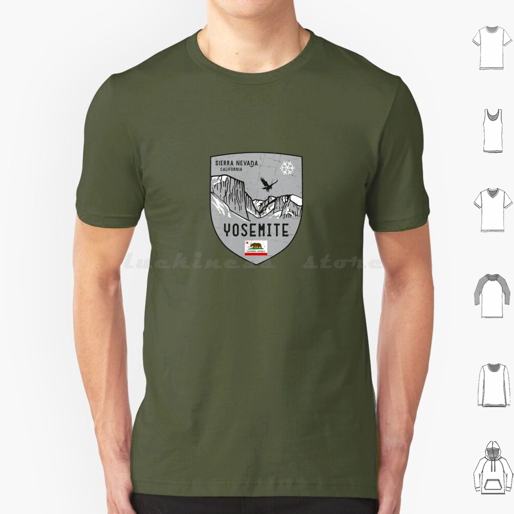 เสื้อยืดลายตราสัญลักษณ์โยเซมิต - Outdoor Camping Yosemite บทวิจารณ์และราคา